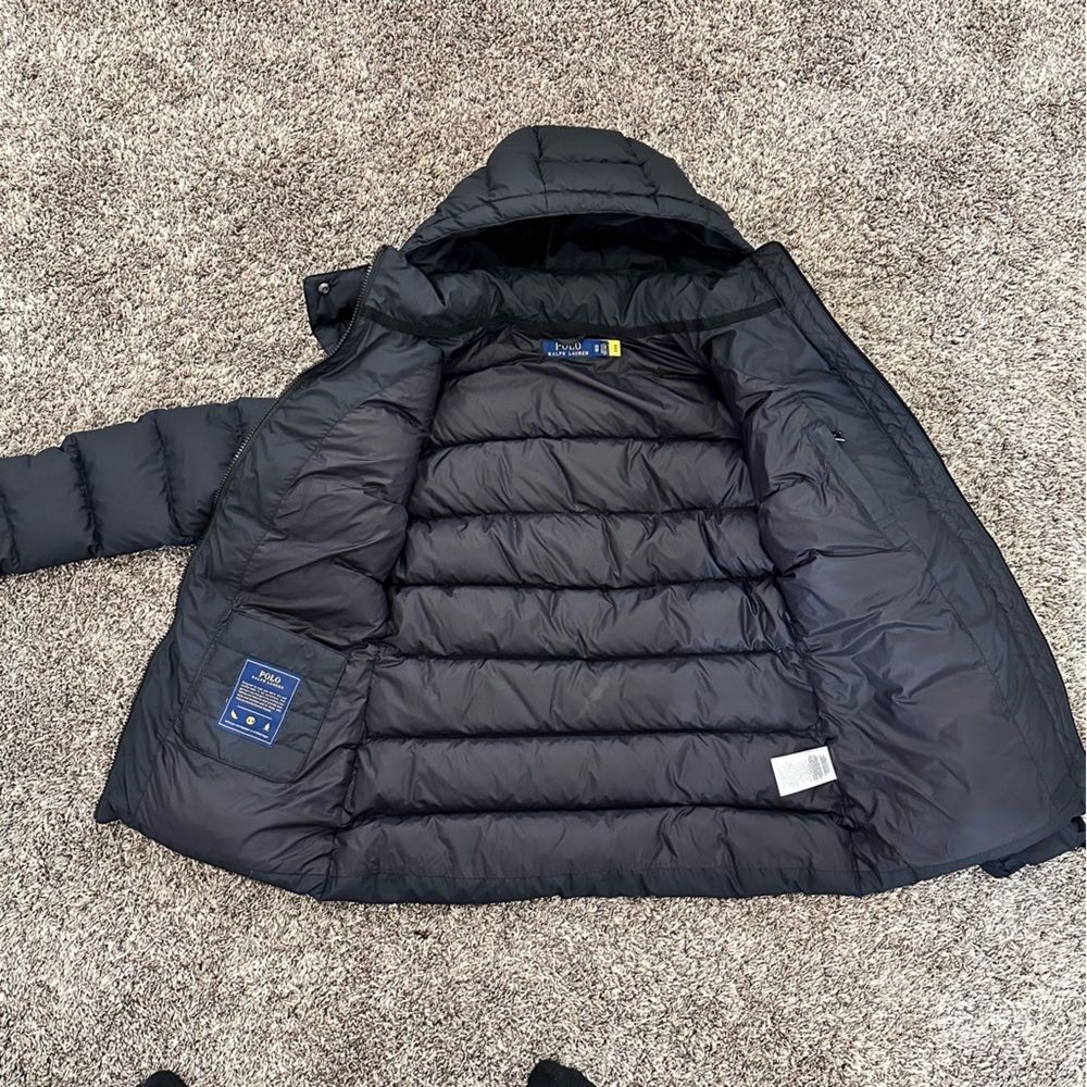 Polo Ralph Lauren Belmont Down-Filled Jacket Black size xs - Picture 10 of 12